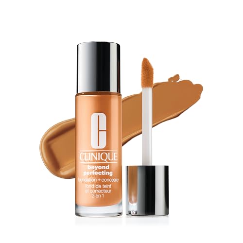 Clinique Beyond Perfecting Lightweight Liquid Foundation + Concealer For Dry Combination to Oily Skin Types | Full Coverage + Natural Matte Finish Beauty & Personal Care Clinique