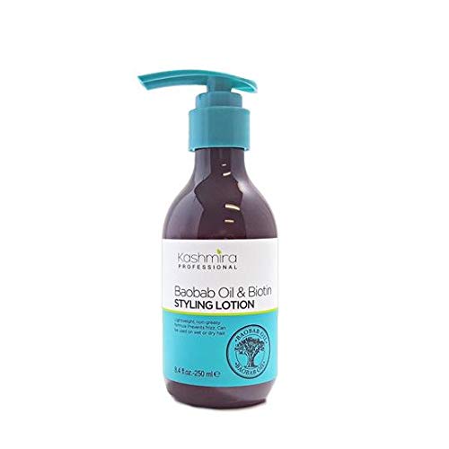 Kashmira Baobab Oil & Biotin Styling Lotion - Lightweight, Non-Greasy Formula Prevents Frizz. Can Be Used On Wet Or Dry Hair Beauty & Personal Care KASHMIRA Professional