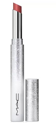 MAC Powder Kiss Velvet Blur Slim Lipstick - PEPPERY PINK (Soft Warm Pink) .07 oz / 2 g. Beauty & Personal Care MAC