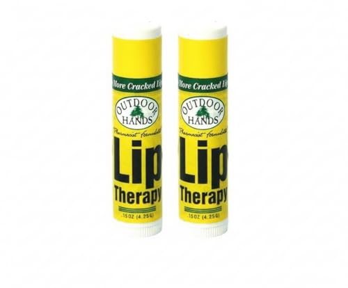 Outdoor Hands Lip Therapy, Shea Butter, Coconut Oil & Blackberry Seed Oil - 2pack by Outdoor Hands Beauty & Personal Care Outdoor Hands