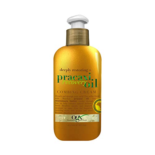 OGX Deeply Restoring + Pracaxi Recovery Oil AntiFrizz LeaveIn Combing Cream with Murumuru Butter SulfateFree Surfactants Conditioning Hair Treatment Beauty & Personal Care OGX