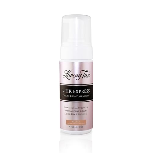 Loving Tan 2 HR Express Self Tanning Mousse, Medium - Streak Free, Natural, Professional Quality - 5+ Sunless Self Tanner Applications per Bottle Beauty and Personal Care Loving Tan Default Title