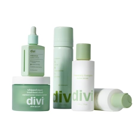 Divi Volumizing Hair Care Discovery Kit, Includes Travel Size Shampoo, Conditioner, 15ml Scalp Serum, Dry Shampoo, Whipped Mask, for Fine and Thinning Beauty & Personal Care divi