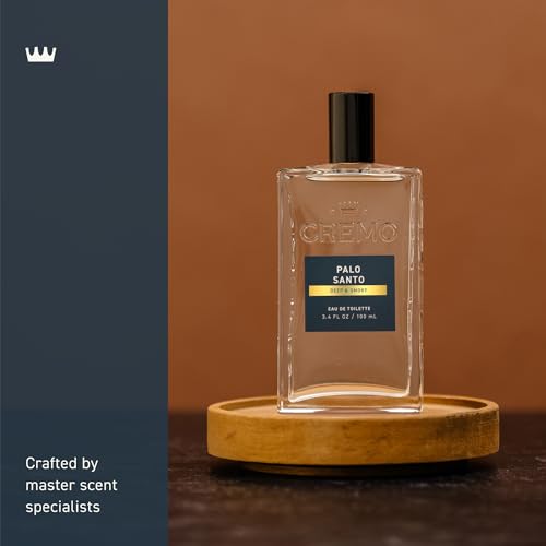 Cremo Cologne for Men – Palo Santo 3.4oz Spray, Bright Cardamom, Dry Papyrus & Aromatic Palo Santo, Long-Lasting Men’s Fragrance Beauty & Personal Care Cremo