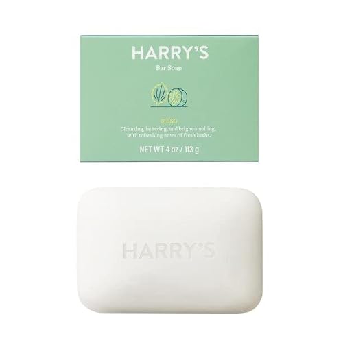 Harry's Bar Soap for Men, Shiso Scent of Bright Herbs, 4 Pack Beauty & Personal Care Harry's
