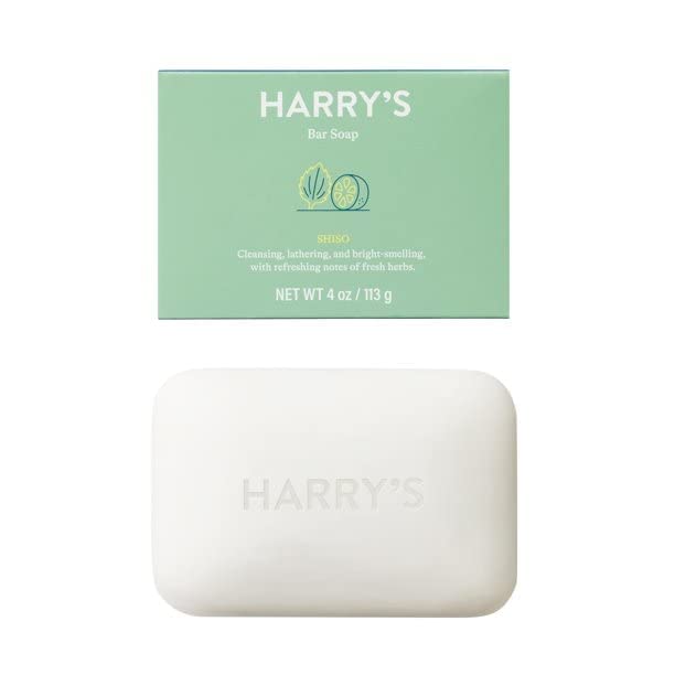 Harry's Bar Soap for Men, Shiso Scent of Bright Herbs, 4 Pack Beauty & Personal Care Harry's