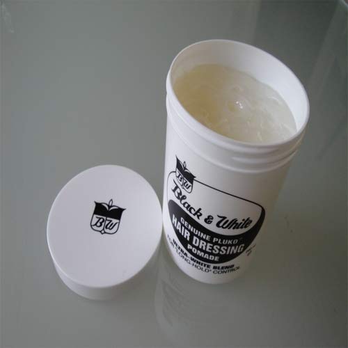 Black & White Genuine Pluko Hair Dressing Pomade Ultra White Blend 200Ml Beauty & Personal Care Black and White