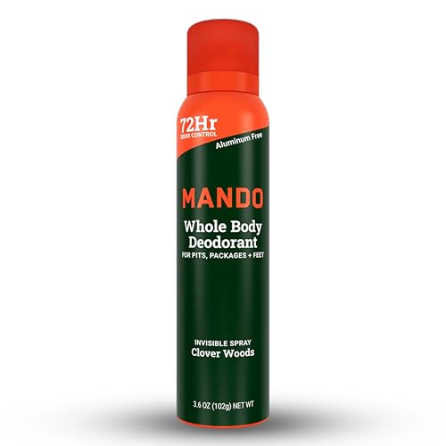 Mando Whole Body Men's Aluminum Free Invisible Spray Deodorant - Clover Woods - 3.6oz - Pack Of 01 Beauty and Personal Care Mando