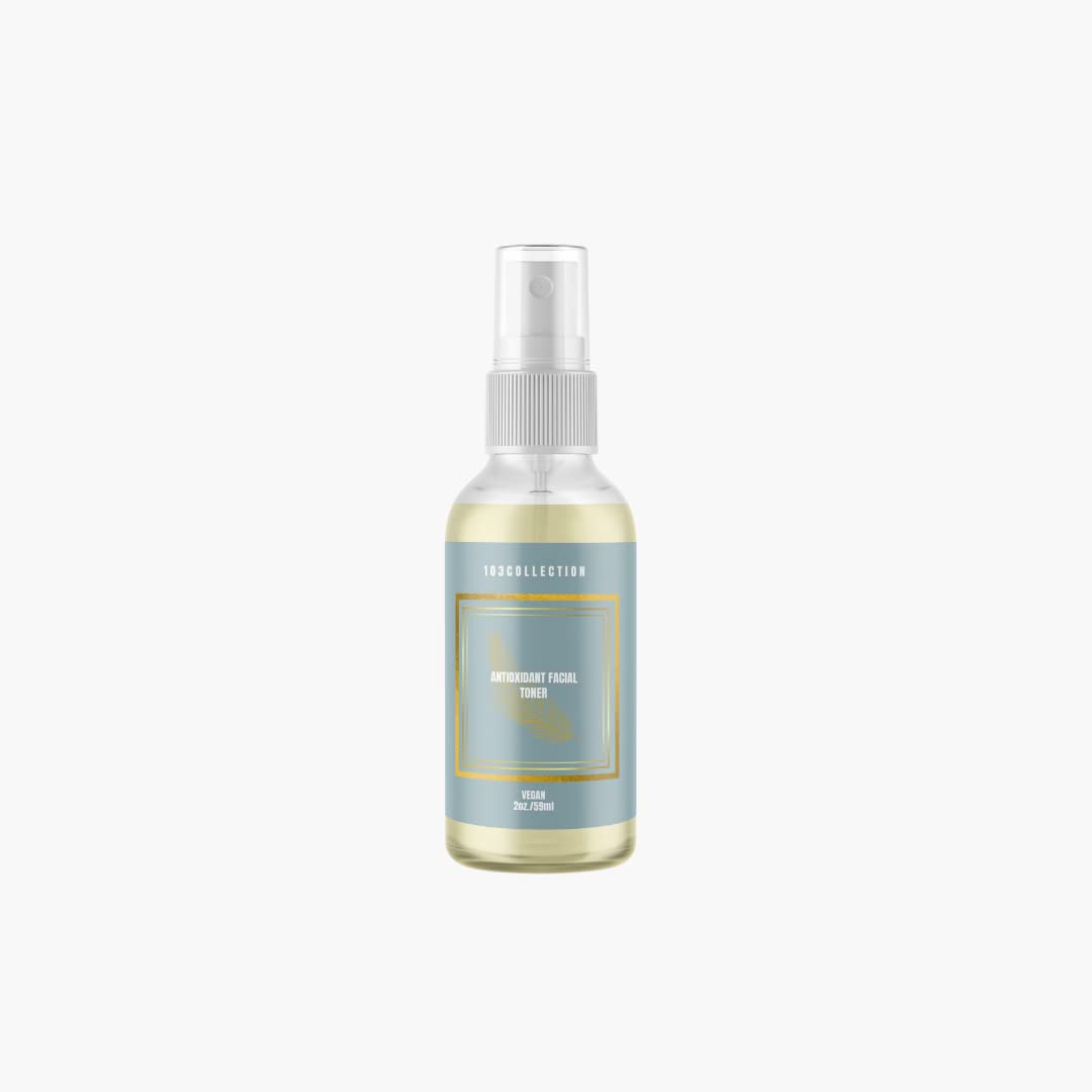 103 Collection Vegan Facial Toner With Provitamin A, B5 & B3, Sensitive Skin, Organic White Willow Bark To Maximize Your Skin's Hydration 2 oz. Beauty & Personal Care 103 Collection