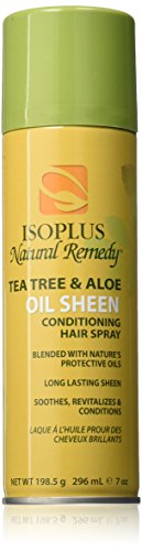 Isoplus Natural Remedy Tea Tree & Aloe Oil Sheen Conditioning Hair Spray, 7 Oz Beauty & Personal Care Isoplus