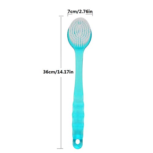 Long Handle Bath Shower Body Brush with Super Soft Back Scrubber Wholesome Dry Skin Bath Brush with Long Handle Back Scrubber Beauty and Personal Care Yosoo