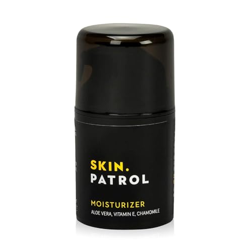 Bump Patrol Skin Patrol Everyday Face Moisturizer for Men - Natural Hydrating Daily Skin Care for Him with Aloe Vera, Vitamin E, Chamomile, Mens Face Beauty & Personal Care Bump Patrol