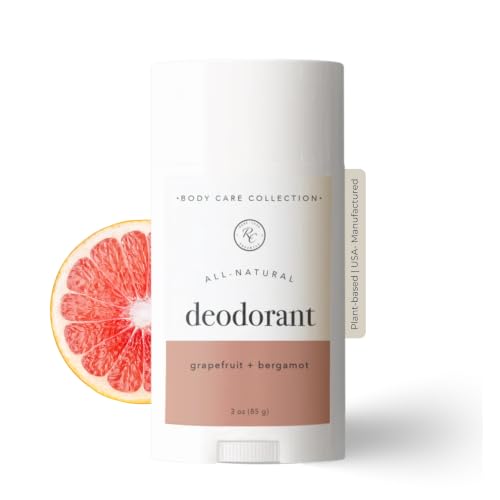 Rowe Casa Organics Grapefruit + Bergamot Aluminum Free Deodorant for Men and Women, Sweet and Citrusy Paraben-Free Deodorant Stick Beauty and Personal Care Rowe Casa Organics
