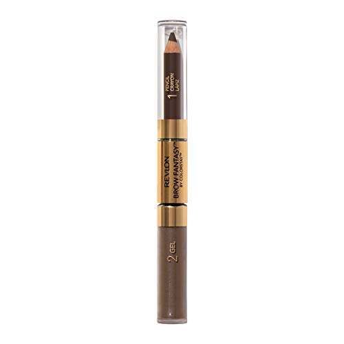 Revlon Eyebrow Gel & Pencil, ColorStay Brow Fantasy 2-in-1 Eye Makeup, Longwearing with Precision Tip, 106 Dark Brown, 0.04 Oz Beauty & Personal Care REVLON