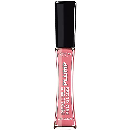 L'Oreal Paris Infallible Pro Gloss Plump Lip Gloss with Hyaluronic Acid, Long Lasting Plumping Shine, Lips Look Instantly Fuller and More Plump Beauty & Personal Care L'Oreal Paris