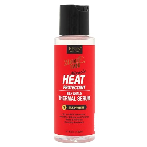 EBIN NEW YORK 24hour Tamer Heat Protectant Shield Serum 2.7fl.oz/80ml Thermal Protection for Hair, Lightweight, Protects Heat Damage, Safe All Hair Beauty & Personal Care EBIN NEW YORK
