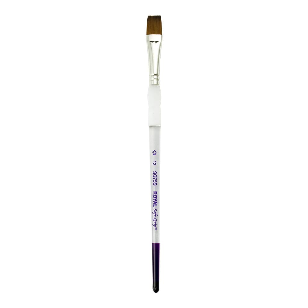 ROYAL BRUSH SG75S4 SOFT GRIP SYNTHETIC SABLE SHORT HANDLE SHADER 4 Beauty & Personal Care Royal & Langnickel