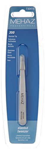 Mehaz Professional Slanted Tweezer MS350 Durable Stainless Steel With Slanted Tips For Precision Gripping In Eyebrow Shaping And Unwanted Body Hair Beauty & Personal Care Mehaz