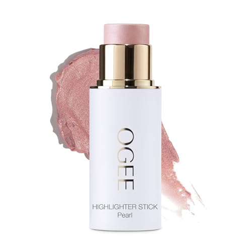 Ogee Sculpted Face Stick (PEARL - PEARLESCENT PEONY SHIMMER) Certified Organic Highlighter Makeup - Multi-Use Glow Highlighter Stick Beauty & Personal Care Ogee