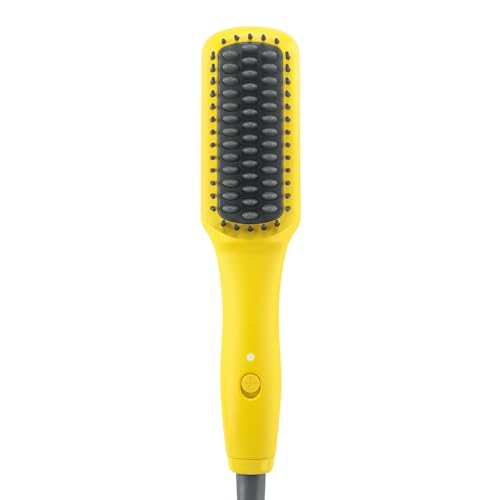 Drybar The Baby Brush Crush Mini Heated Straightening Brush, Corded Electric, Yellow Beauty & Personal Care Drybar