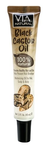 Via Natural 100% Natural Black Castor Oil 1.5 Fl Oz (Pack of 1) Beauty & Personal Care Via Natural