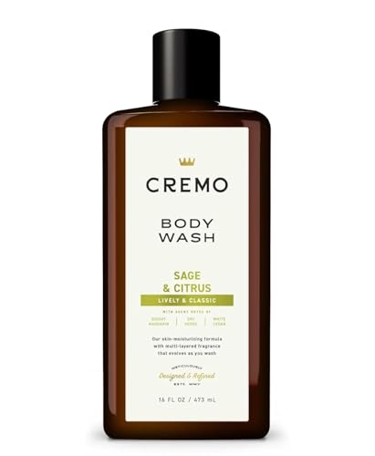 Cremo Body Wash for Men, Rich-Lathering Sage and Citrus, 16 Fl Oz Beauty & Personal Care Cremo