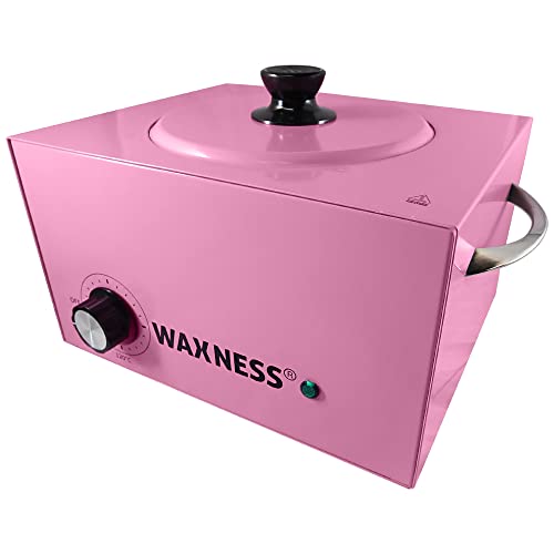 Waxness WN-6003 Elite-Series Large Professional Wax Heater Pink, 5.5 lb Capacity, Electronic Temperature Control, 300W, for Professional Use Beauty and Personal Care Waxness