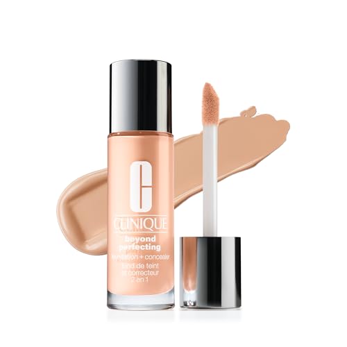 Clinique Beyond Perfecting Lightweight Liquid Foundation + Concealer For Dry Combination to Oily Skin Types | Full Coverage + Natural Matte Finish Beauty & Personal Care Clinique