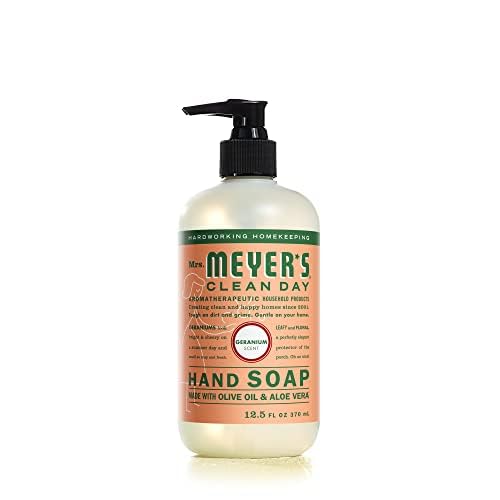 Mrs. MEYER'S CLEAN DAY Liquid Hand Soap Geranium 12.5 Fl Oz (Pack of 6) Beauty & Personal Care Mrs. MEYER'S