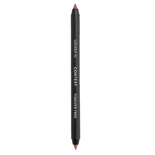 CONTEXT SKIN Dual Lip Pencil for Precision Lip Liner Application | Creamy Formula for Gorgeous Lips | Blendable Dual Ended Design in Locked In Beauty & Personal Care CONTEXT SKIN