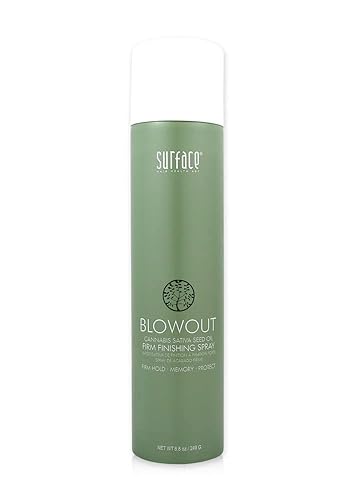 SURFACE Hair Blowout Firm Hair Spray for Women and Men, 8.8oz - Heat Protecting, Volumizing, Lychee and Maracuja Oil - Premium Blowout Hair Products Beauty & Personal Care SURFACE