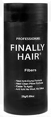 Finally Hair Building Fibers - Full Shaker Bottle (Light Medium Brown, 28g)