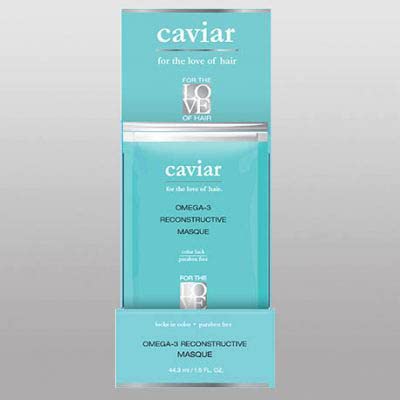 Caviar Omega-3 Restorative Hair Care Set (Pack of 5) - Includes Shampoo, Conditioner, and 3 Masque Packets Beauty & Personal Care CAVIAR FOR THE LOVE OF HAIR