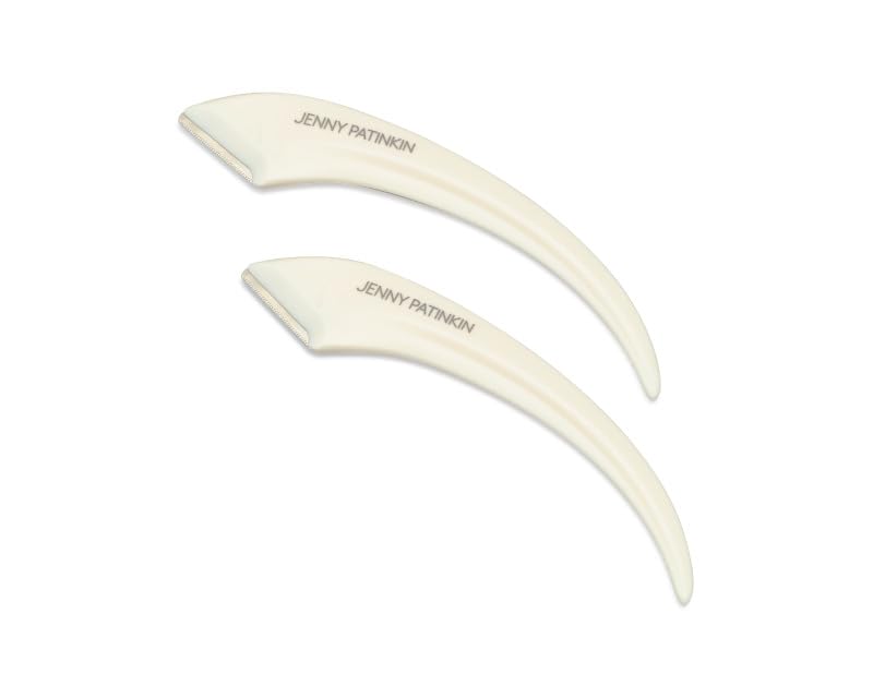 Jenny Patinkin Luxury Eyebrow Razor and Face Razor for Women, 2 Pcs Dermaplaning Razors for Facial Hair Removal, Eyebrow Hair Trimmer, Multipurpose Beauty and Personal Care JENNY PATINKIN