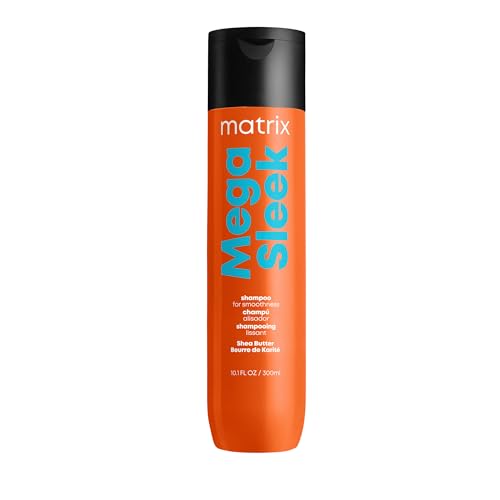 Matrix Mega Sleek Shampoo - Anti-Frizz Moisturizing Shampoo, Smoothing and Detangling, For Dry & Damaged Hair, Salon Professional Formula, With Shea Beauty & Personal Care MATRIX