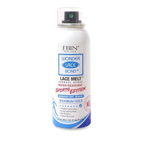 EBIN NEW YORK Wonder Lace Bond Melt Spray 2.7 Fl Oz Sports Edition - Maximum Hold - Melting Spray For Lace Wigs - Seamless Wig Application for Active Beauty & Personal Care EBIN NEW YORK