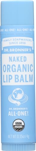 Dr. Bronner's Magic Soaps Organic Naked Unflavored Lip Balm, 0.15 Ounce Beauty and Personal Care Dr. Bronner's