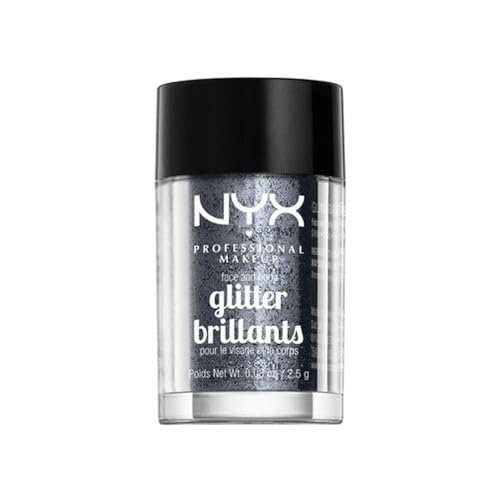 NYX PROFESSIONAL MAKEUP Face & Body Glitter, Gunmetal Beauty & Personal Care NYX PROFESSIONAL MAKEUP