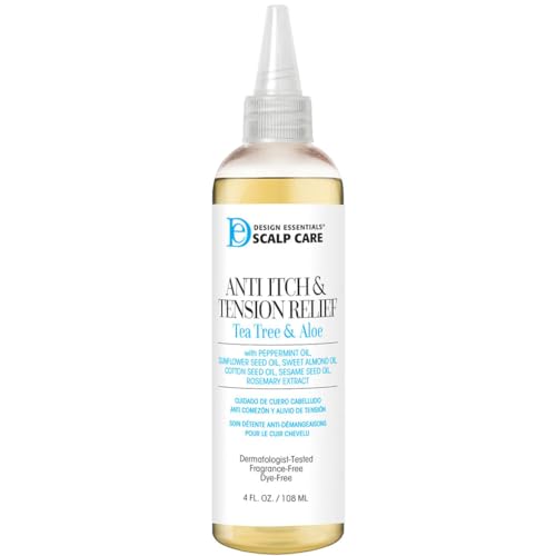 Design Essentials Scalp and Skin Care Anti-Itch and Tension Relief, Tea Tree and Aloe, 4 Ounces