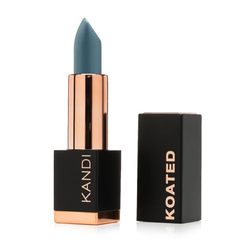 Kandi Koated Suede Matte Lipstick - Cougar A Slate Blue-Gray - Highly Pigmented Long-Lasting Matte Lipstick for Women - Creamy Smooth Finish - Vegan, Beauty & Personal Care Kandi