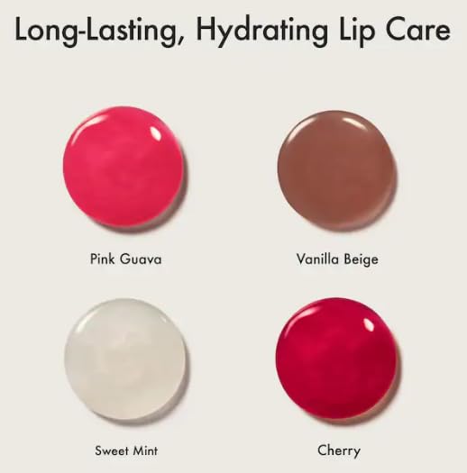 Summer Fridays The Lip Butter Balm Minis - Vanilla Beige, Pink Guava, Cherry and Sweet Mint (.16 Oz each) Beauty and Personal Care Summer Fridays
