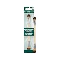 EcoTools Cream & Powder Dual-Ended Eye Brush, Flat & Fluffy Eyeshadow Brush for Packing, Blending & Full Eye Looks, Sustainable Makeup Brush, Vegan Beauty & Personal Care EcoTools