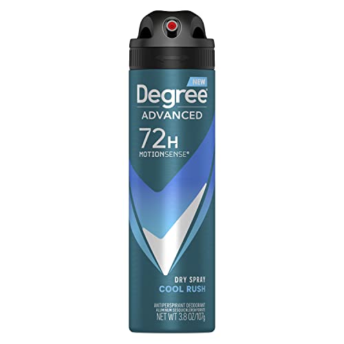 Degree Men Antiperspirant Deodorant Dry Spray Cool Rush Deodorant for Men With MotionSense Technology 3.8 oz Beauty and Personal Care Degree Men