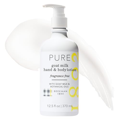 Beekman 1802 Goat Milk Lotion - Body Lotion & Hand Lotion for Dry Skin, Lightweight Non-Greasy Formula with Shea Butter & Jojoba Oil, Cruelty Free Beauty & Personal Care Beekman 1802