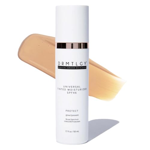 DRMTLGY Universal Tinted Moisturizer SPF 46 - Hydrating Dewy Tinted Sunscreen for Face with Zinc Oxide & Octinoxate - Niacinamide & Hyaluronic Acid Beauty and Personal Care DRMTLGY Default Title