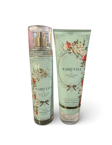 Bath & Body Works - Fairytale - 2 pc Bundle - Fine Fragrance Mist and Ultimate Hydration Body Cream 2021, Full Size Beauty and Personal Care Bath & Body Works