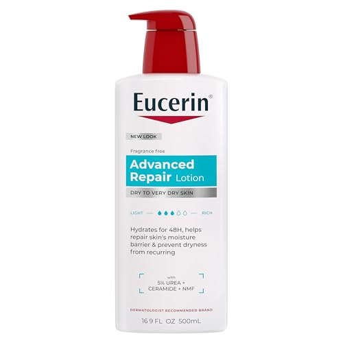 Eucerin Advanced Repair Body Lotion for Very Dry Skin, Unscented Lotion Formulated with Ceramides, 16.9 Fl Oz Bottle Beauty & Personal Care Eucerin