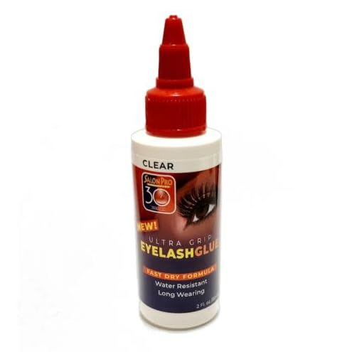 Salon Pro Eyelash Glue, Clear, 2 oz, 30 Second Quick Dry