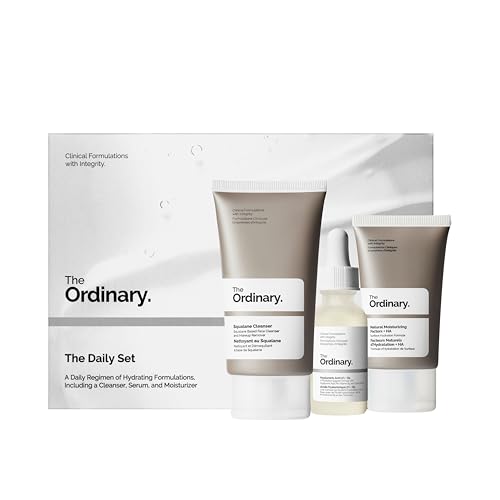 The Ordinary The Daily Set, Daily Skincare Routine with Squalane Cleanser, Hyaluronic Acid 2% + B5, and Natural Moisturizing Factors + HA | Skin Care Beauty and Personal Care The Ordinary Default Title
