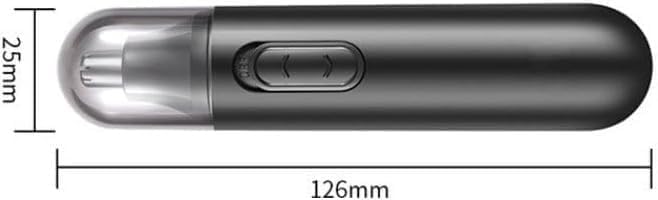 QERMXYRI Electric Dual-Edge Nose Hair Trimmer - Waterproof Blades, Men and Women Facial Hair Remover - Travel-Friendly Beauty and Personal Care QERMXYRI